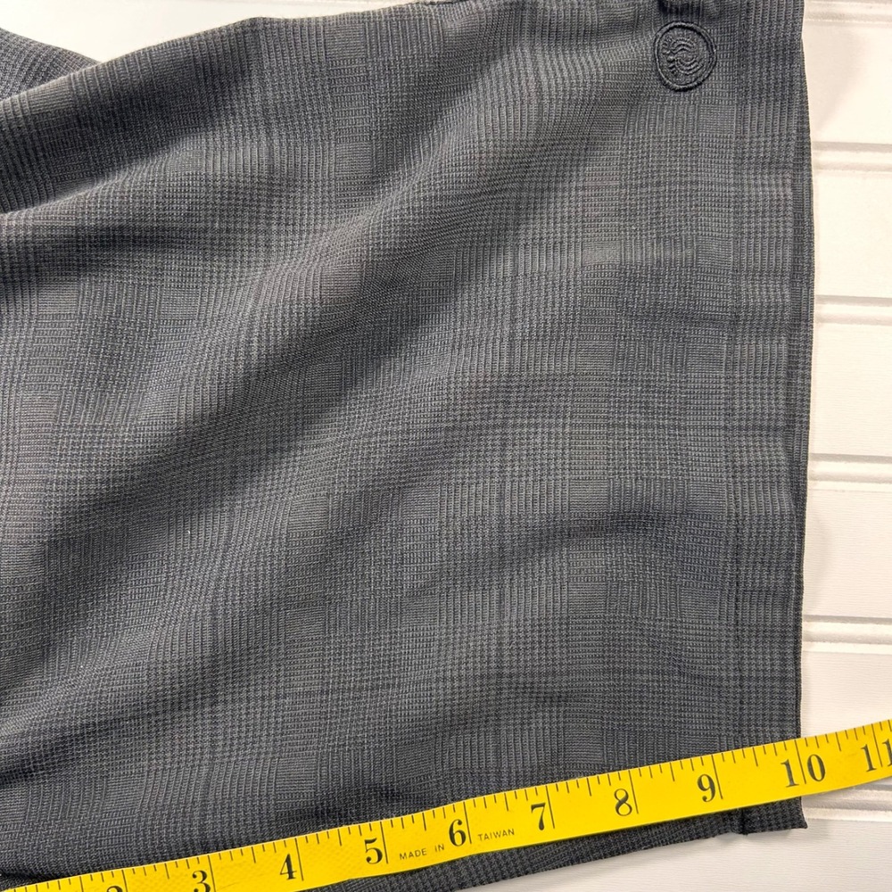 Hang Ten Hybrid Shorts Mens 32 Charcoal Grey Glen Plaid Walk Boardshorts - Picture 10 of 14